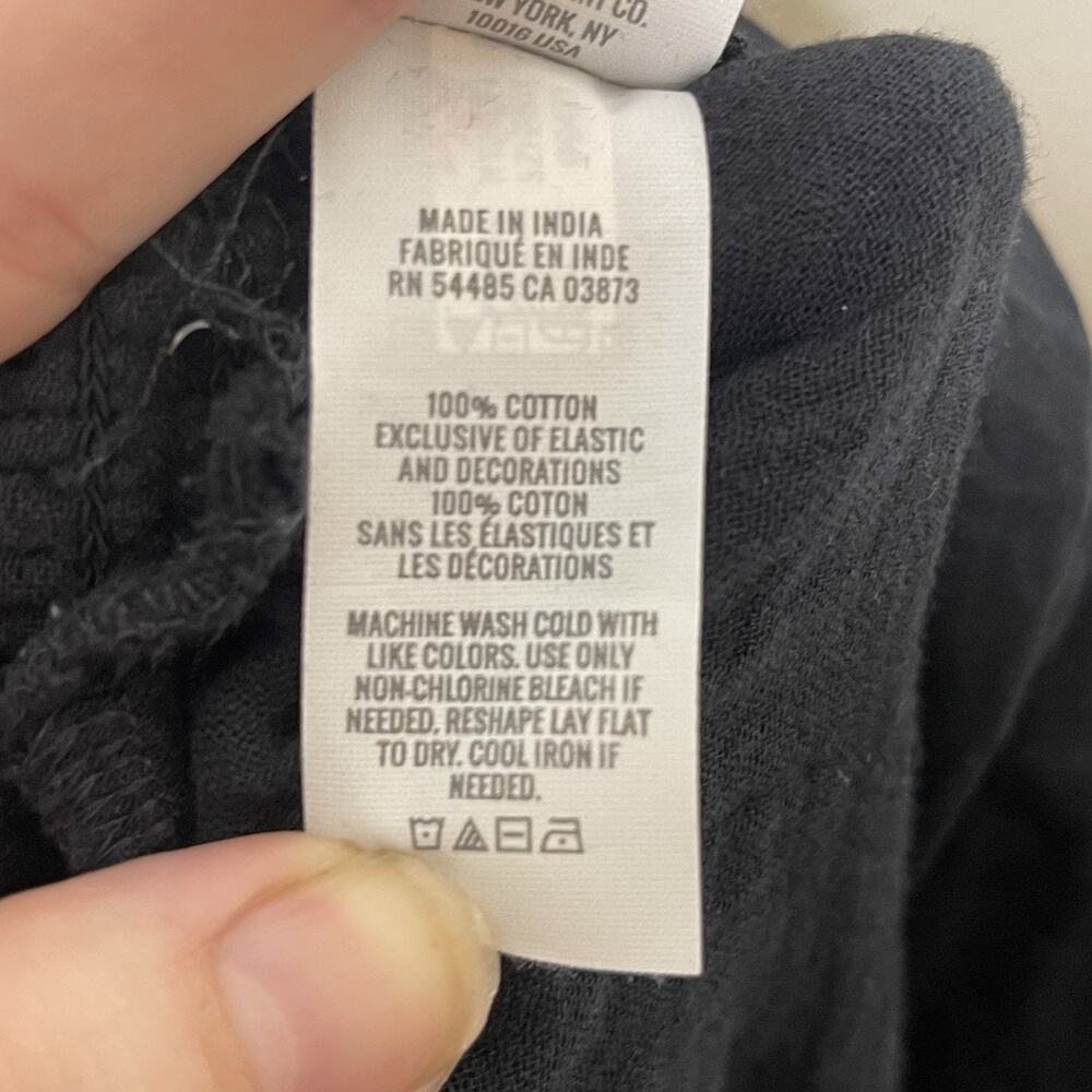 aerie Wide Leg Crinkle Pants in Black - Picture 9 of 12